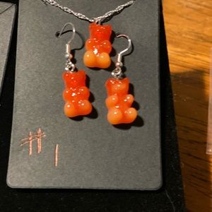 Gummy bear earrings set